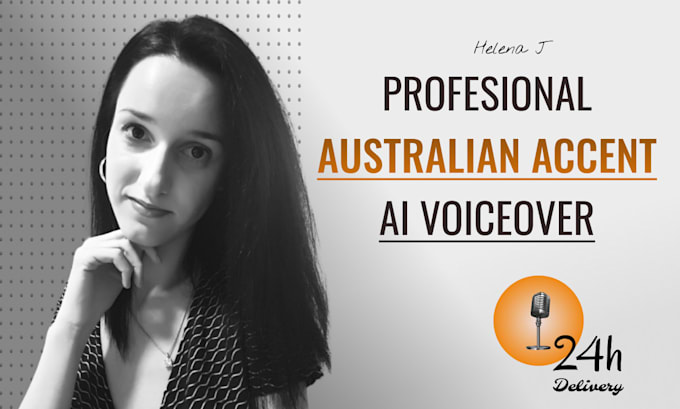 Gig Preview - Record professional australian english female voice over with ai in 24h