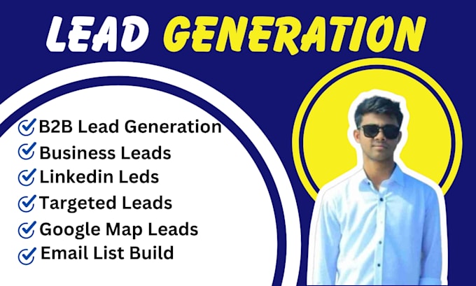 Gig Preview - Do b2b lead generation, linkedin URL, email list build