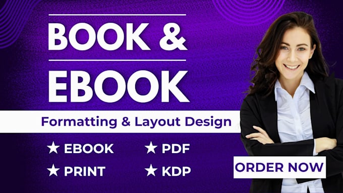 Gig Preview - Do book formatting and layout design for print and ebook