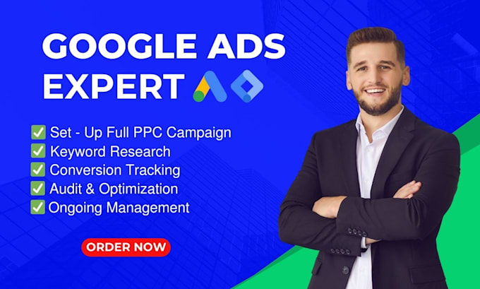 Bestseller - do google ads adwords PPC campaign as specialist with conversion tracking