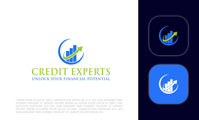 Gig Preview - Design custom financial, credit repair, consulting business logo