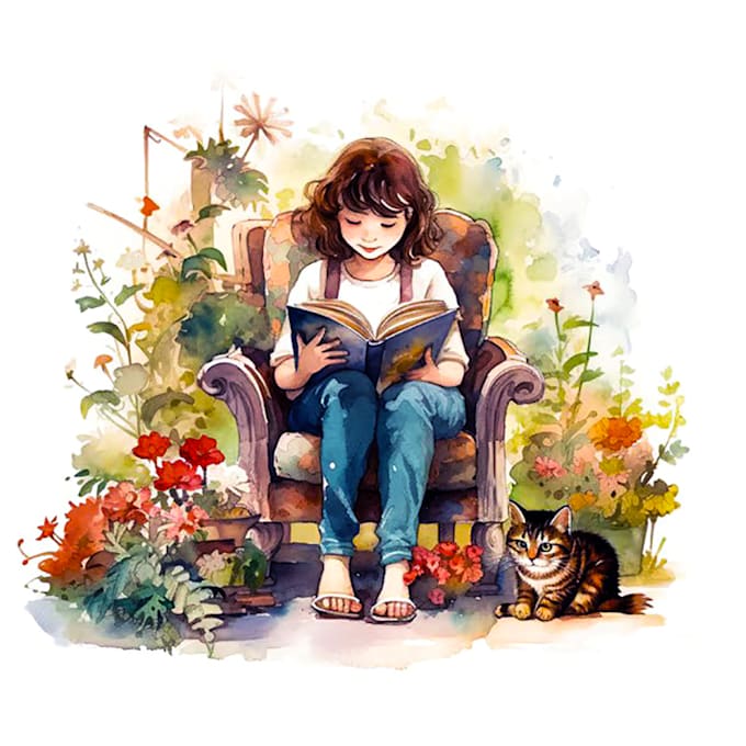 Bestseller - illustrate children story book illustration watercolor