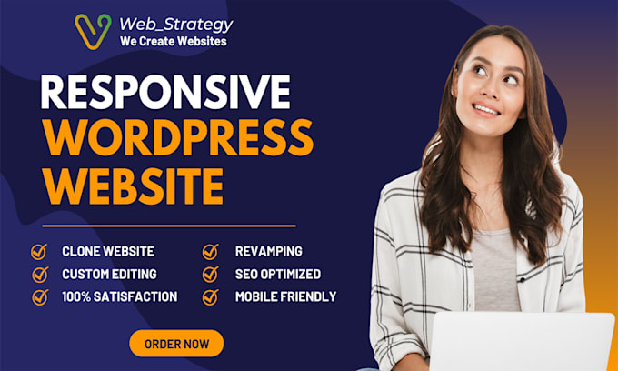 Gig Preview - Do wordpress website design for business ecommerce and more