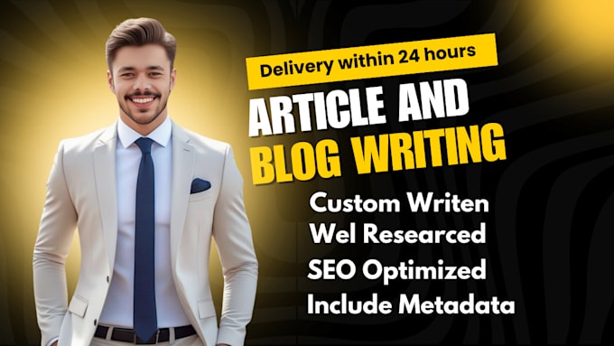 Gig Preview - Write GEO optimized articles and blogs to boost your site ranking