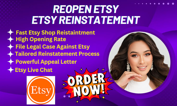 Bestseller - do etsy reinstatement appeal letter for etsy suspension to reopen etsy store