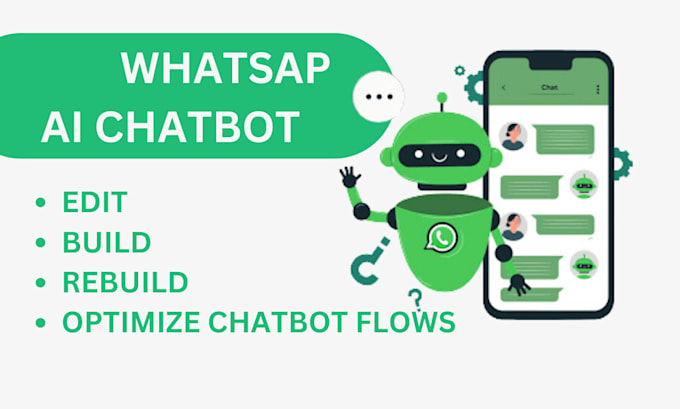 Gig Preview - Build a whatsapp chatbot using manychat, tidio, and chatbase