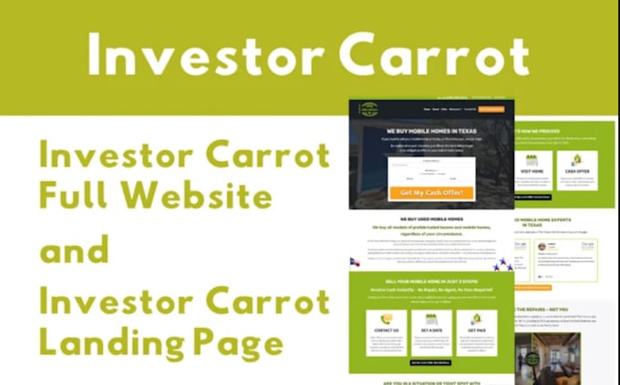 Gig Preview - Create an investor carrot landing page on a carrot lead funnel for a real estate