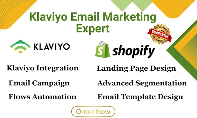 Gig Preview - Setup klaviyo email automation flows for shopify marketing email campaign