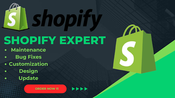 Gig Preview - Fix shopify theme bug issues integrate payment method fix shopify ecommercestore