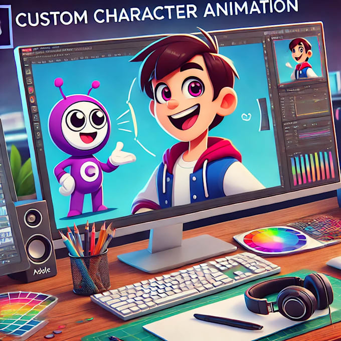 Gig Preview - Create custom adobe character animation puppet rig adobe character