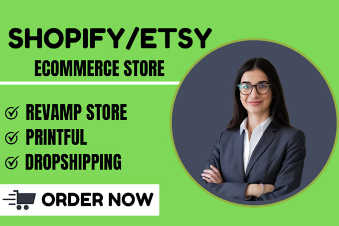 Gig Preview - Do shopify ecommerce store, shopify SEO, manage store, shopify dropshipping