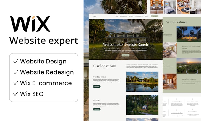 Gig Preview - Design or redesign wix or wix studio website