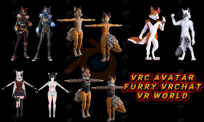 Gig Preview - Upload vrc avatar, vrchat unity, furry vrc vrchat world, vr game ar vr character