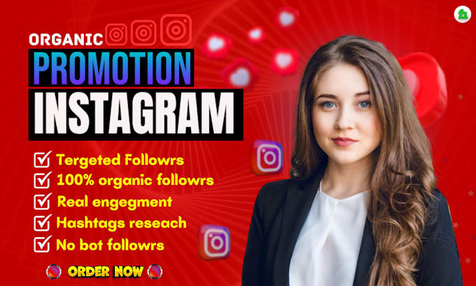 Gig Preview - Do super first organic instagram growth and instagram marketing