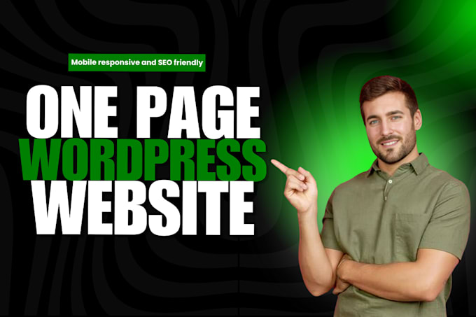 Gig Preview - One page website landing page lead capture page squeeze page sale page one pager