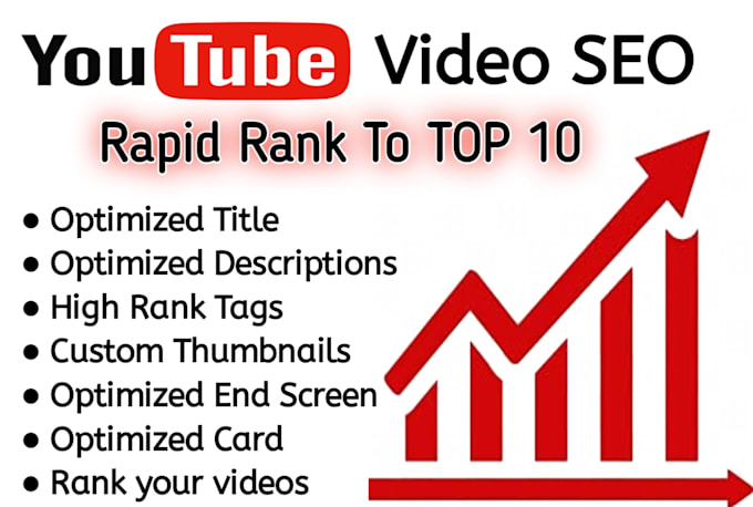 Gig Preview - Do youtube video SEO an organic way to the top ranking results