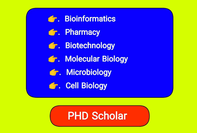 Gig Preview - Tutor bioinformatics pharmacy microbiology biotechnology molecular cell biology