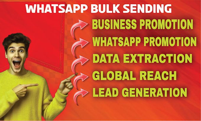 Gig Preview - Whatsapp promotion and whatsapp bulk sending for your business growth