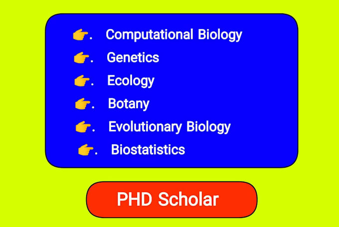 Gig Preview - Tutor ecology genetics botany evolutionary computational biology biostatistics