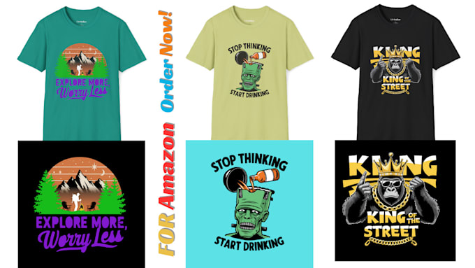 Gig Preview - Create custom t shirt and hoodes design within 48 hours