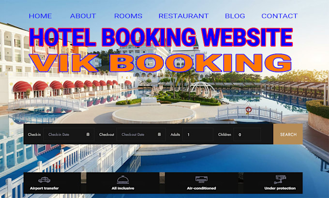 Gig Preview - Create hotel booking website with vik booking