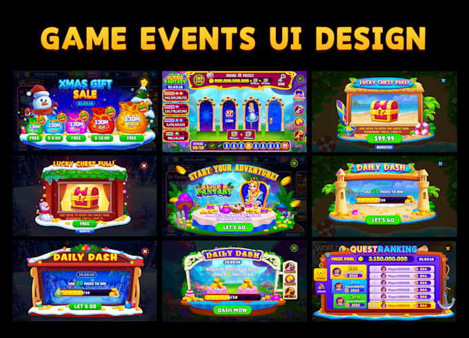 Bestseller - make fascinating game UI for your mobile game