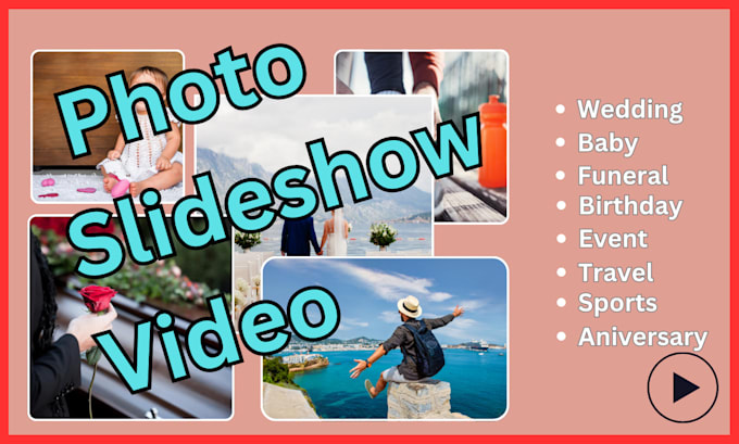 Gig Preview - Create stunning photo slideshows of your memorable events