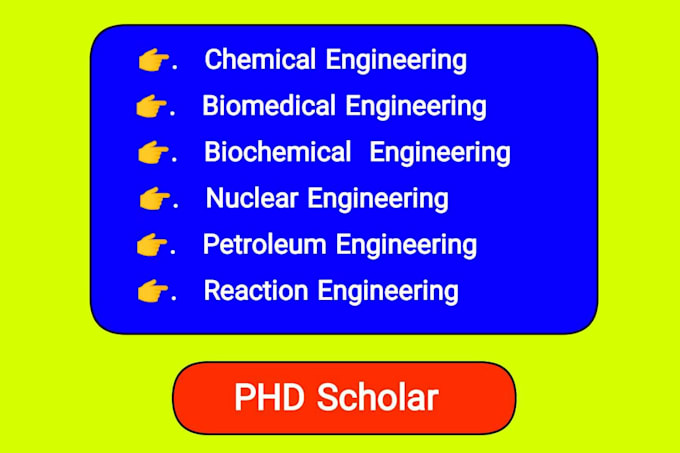 Gig Preview - Assist in biomedical chemical reaction petroleum biochemical nuclear engineering