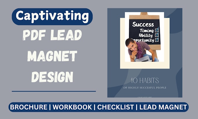 Gig Preview - Design unique PDF lead magnet, brochure, ebook report