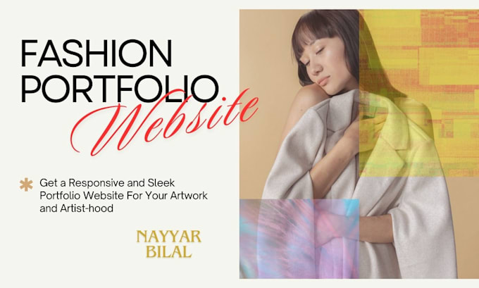 Gig Preview - Design and develop a minimalist fashion portfolio website for cheap