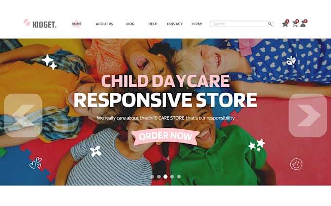 Gig Preview - Build baby toy shopify store baby daycare, baby wear, baby food store toy store