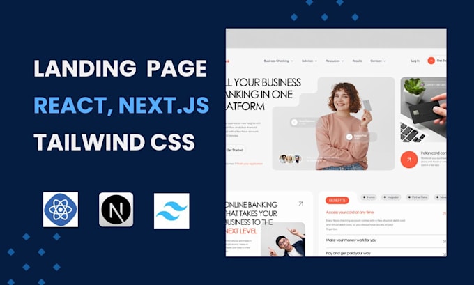 Bestseller - create professional landing page with react nextjs tailwind CSS