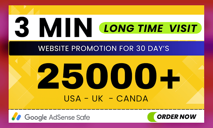 Gig Preview - Do 3min long time duration organic website traffic promotion