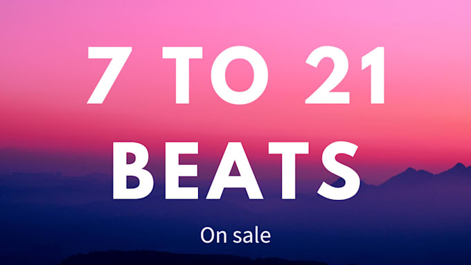 Gig Preview - Make 7 to 21 beats as a ghost producer with premium quality