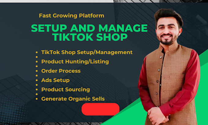 Gig Preview - Setup and manage tiktok shop and affiliate markets