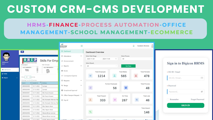 Gig Preview - Build custom CRM, cms, business management solutions for your unique needs