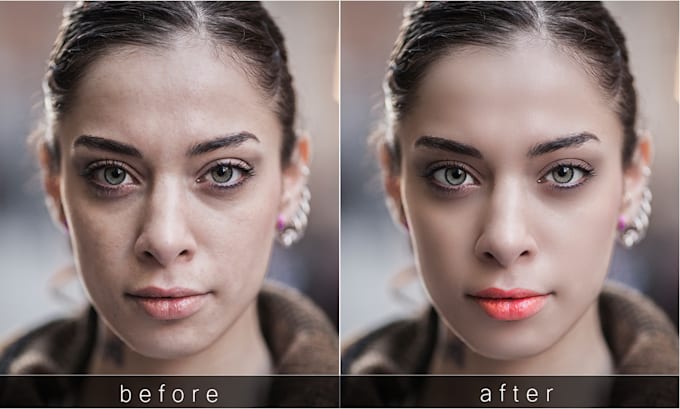 Gig Preview - Professional photo retouching and skin smoothing