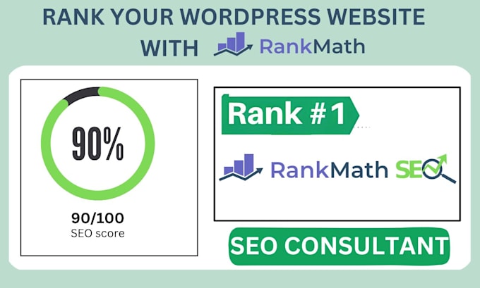 Gig Preview - Setup rank math SEO with 90 score