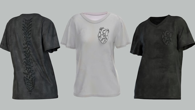 Gig Preview - Create realistic t shirt design and 3d mockup