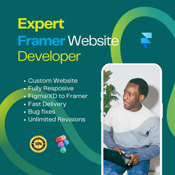 Bestseller - design or develop responsive animation website using framer