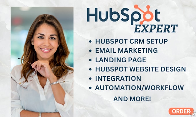 Gig Preview - Do hubspot crm set up landing page integration email automation website expert