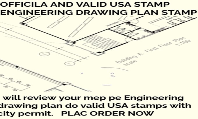 Gig Preview - Review your mep pe engineering drawing plan do valid USA stamps with city permit