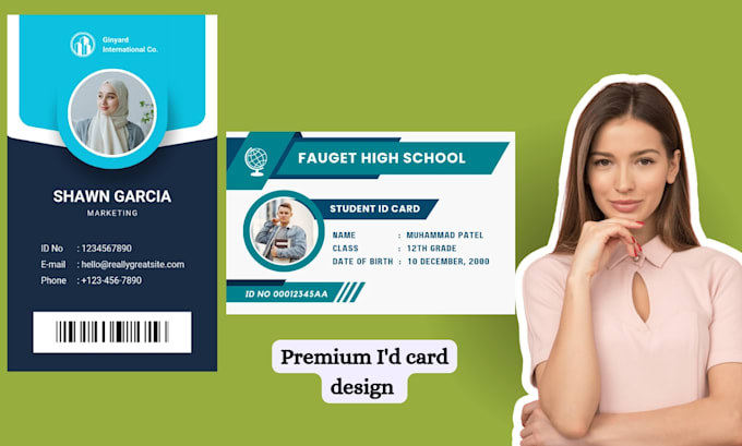 Gig Preview - Do premium design id cards, name cards, and business cards