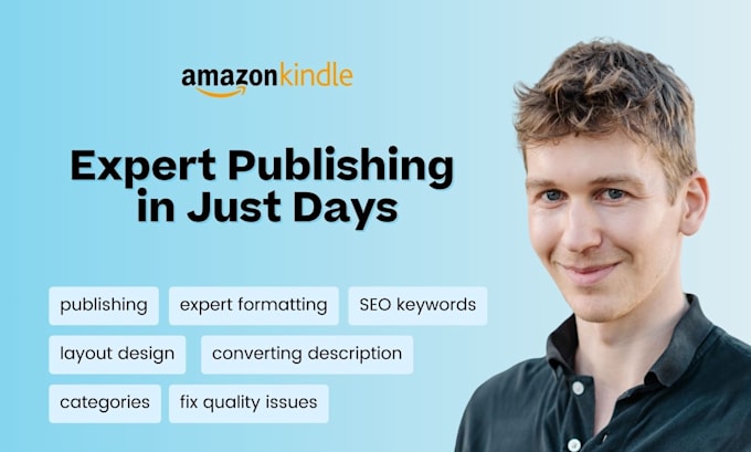 Gig Preview - Format, publish and promote your book on amazon and kindle KDP