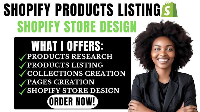 Gig Preview - Add or upload dropshipping products,collections pages optimization, store design