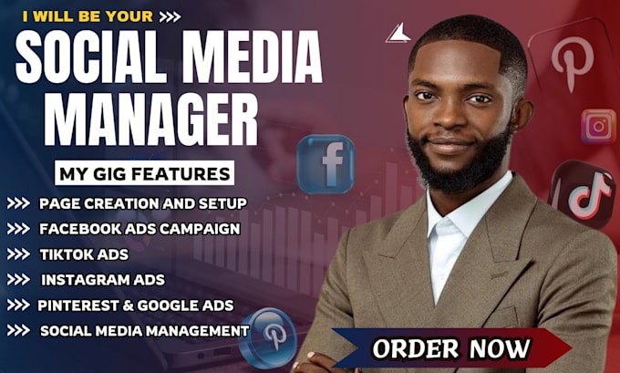 Gig Preview - Be your social media manager, facebook ads campaign, instagram ads, tiktok shop