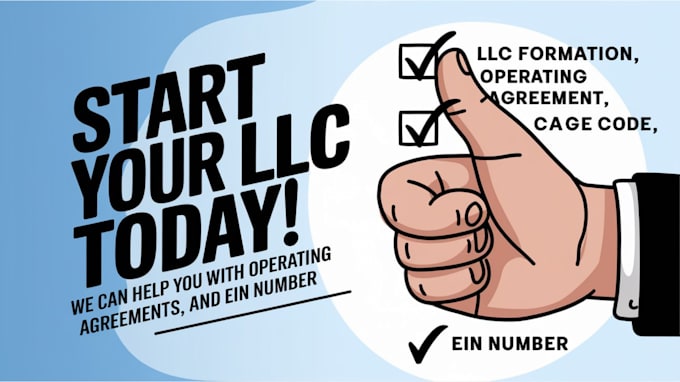 Bestseller - create llc operating agreement, ein number, cage code, sam gov non gov resident