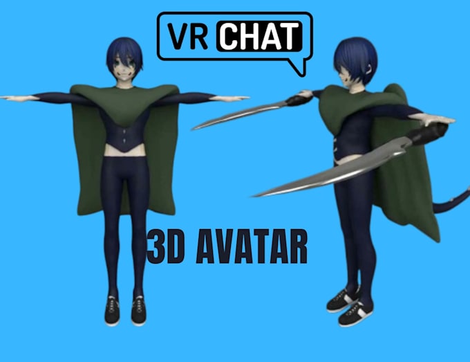 Gig Preview - Edit, upload and create a high quality rigging vrchat avatar, rigging vtuber