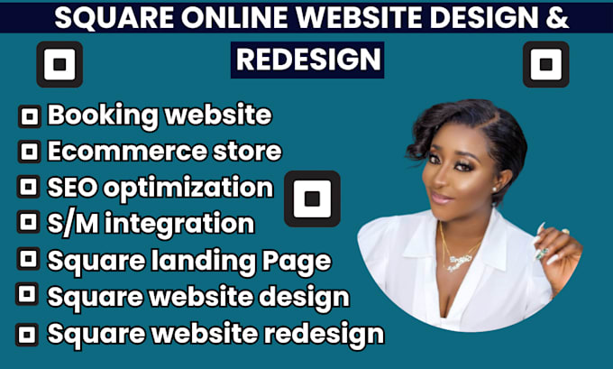 Gig Preview - Design and redesign square online website weebly website square online store