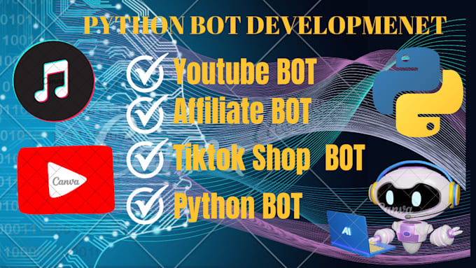 Gig Preview - Create automated livestreaming bot instagram api bot tiktok bot  youtub bot